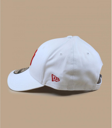 New Era cappellino NY bianco rosso